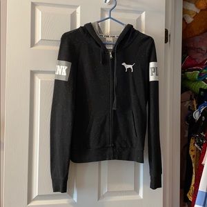 Black & white speckled PINK sweater✨